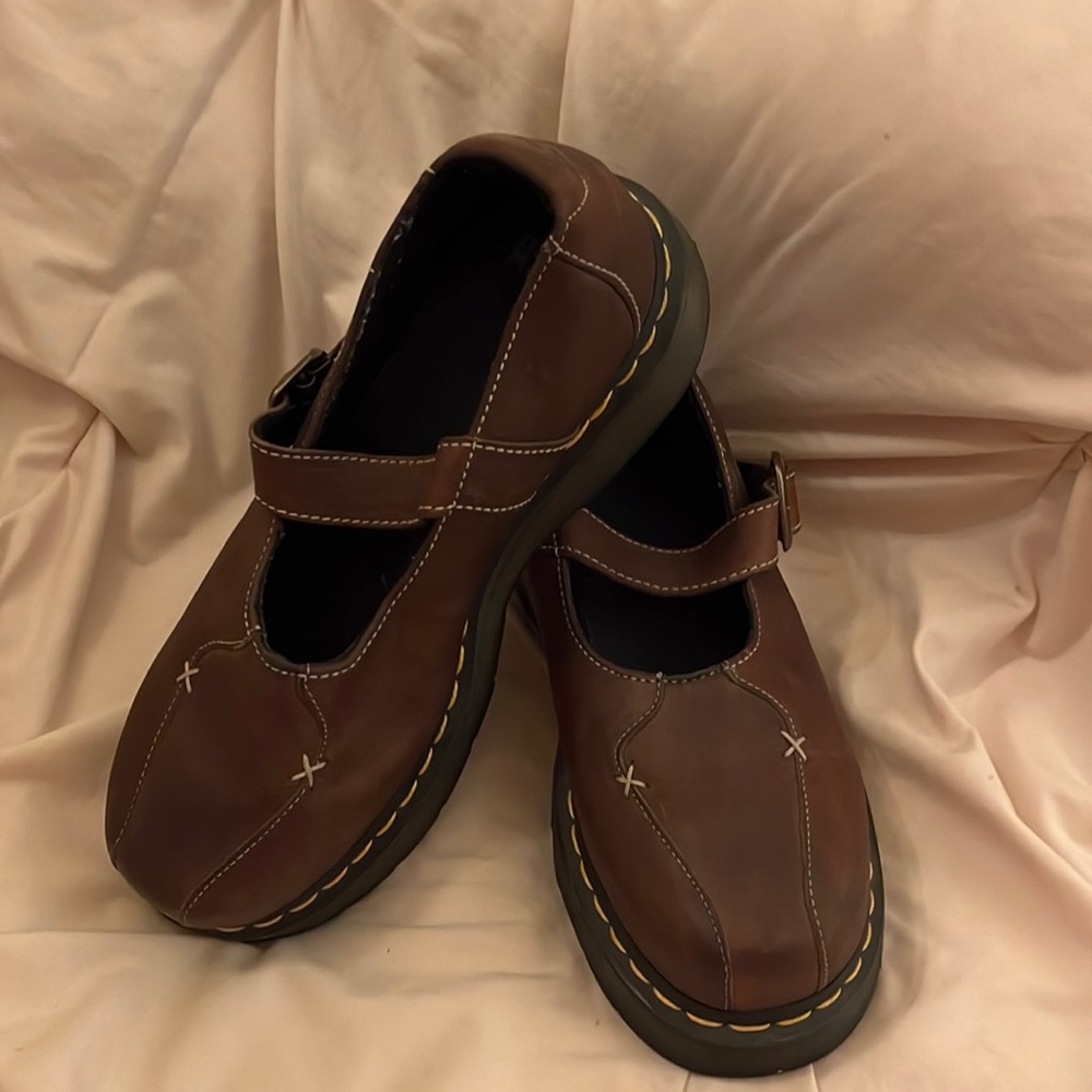 COPY - Dr Martens Maryjane Style with Toe Stitch Detail Size 8